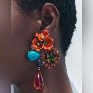 Crystal drop earrings N1060